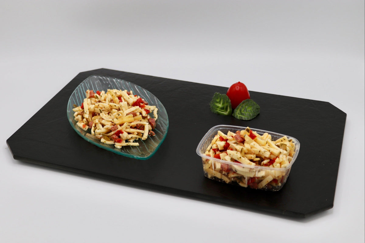Käsesalat mit Salami