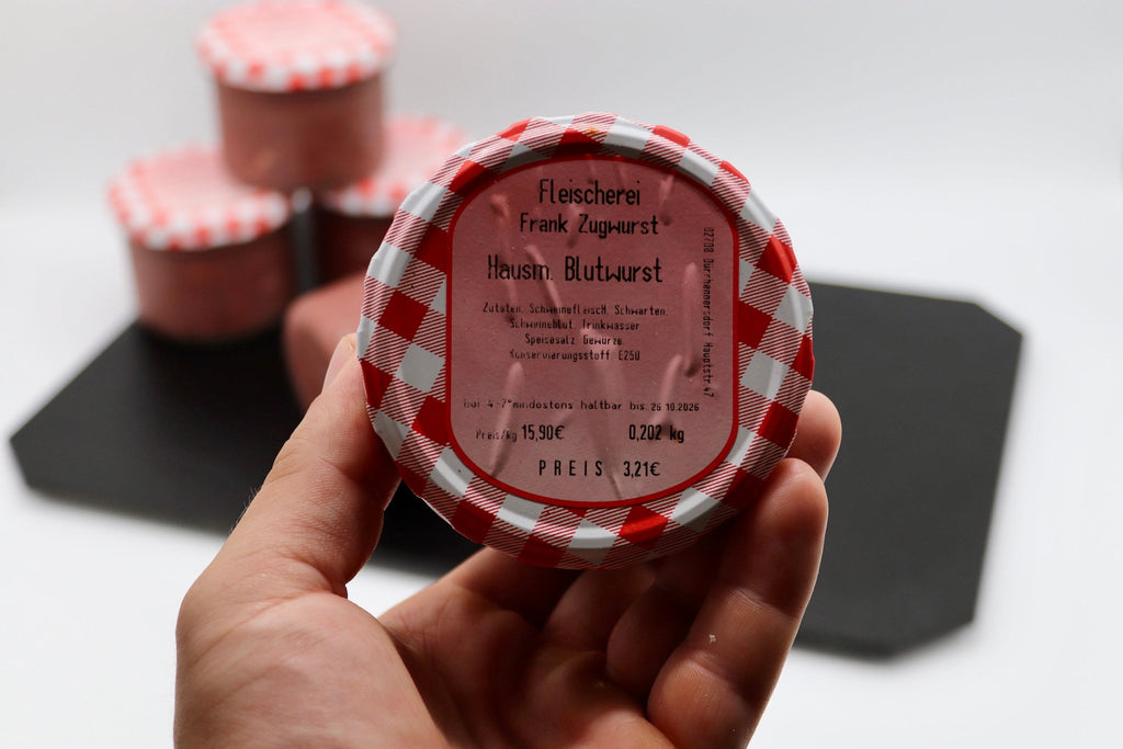 Hausmacherblutwurst im Glas