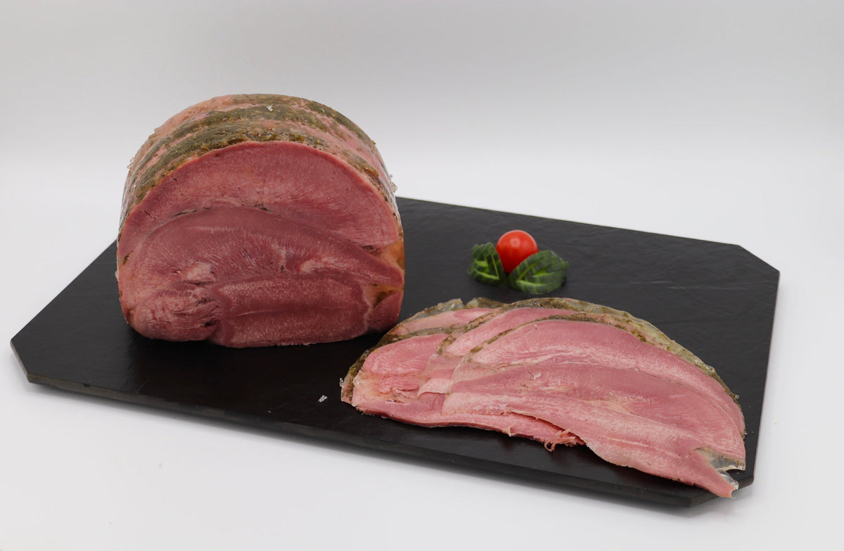 Schweinezunge in Aspik