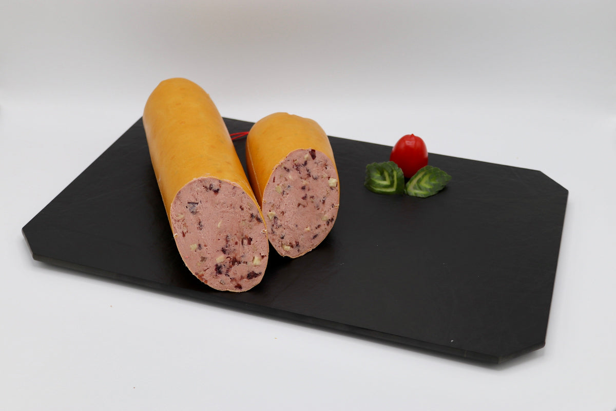 Apfel-Cranberry-Leberwurst